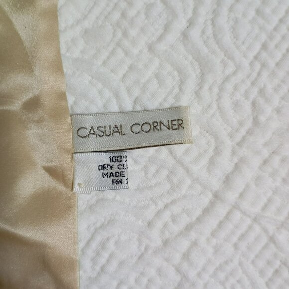 Casual Corner 100% Silk Fringed Scarf Women - Picture 4 of 5